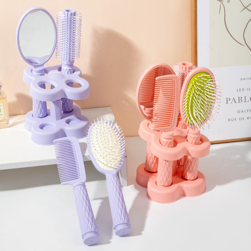 Mirror Comb Four-piece Set wit - Hair Care High End recension och pris