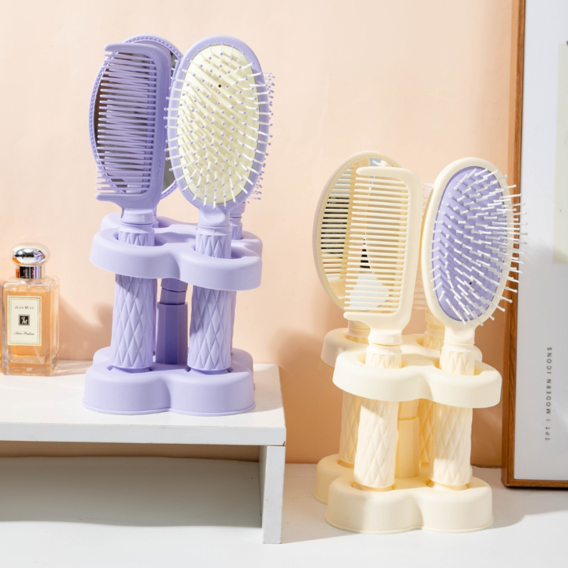 Mirror Comb Four-piece Set wit - Hair Care High End recension och pris