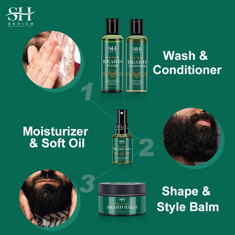 Sevich Tea Tree Beard Care Ser - Hair Care Essential Oil Atomizing recension och pris