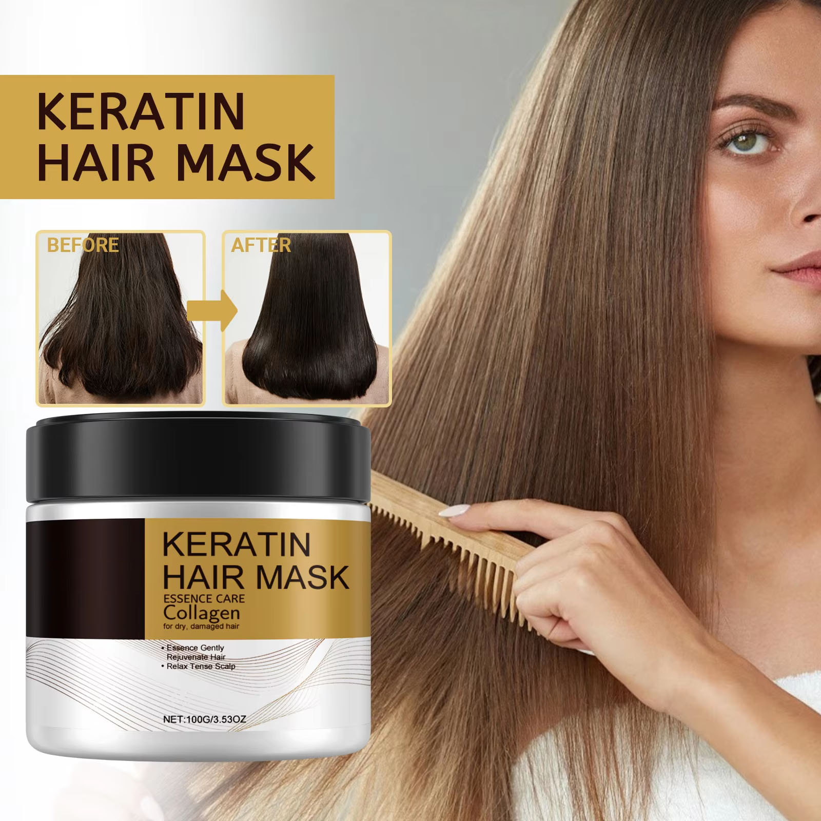Keratin Care Hair Mask Deep No - Hair Care Orange recension och pris