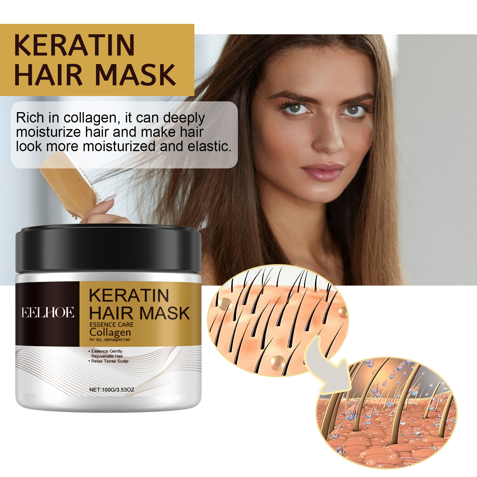 Keratin Care Hair Mask Deep No - Hair Care Orange recension och pris