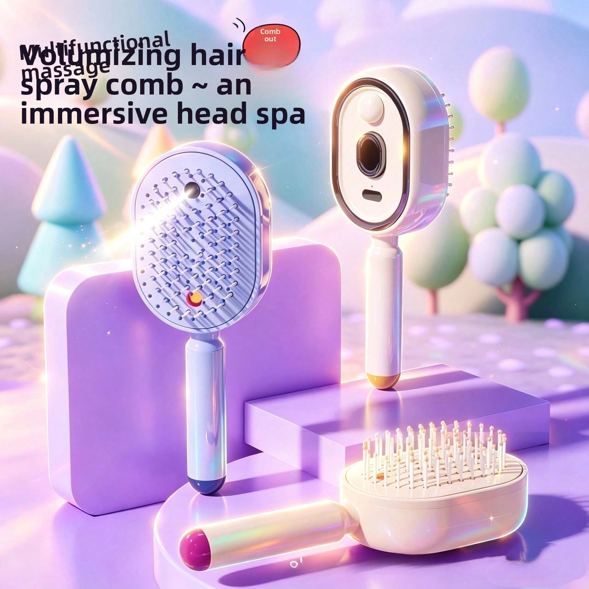 Electric spray airbag massage  - Hair Care Essential Oil Atomizing recension och pris