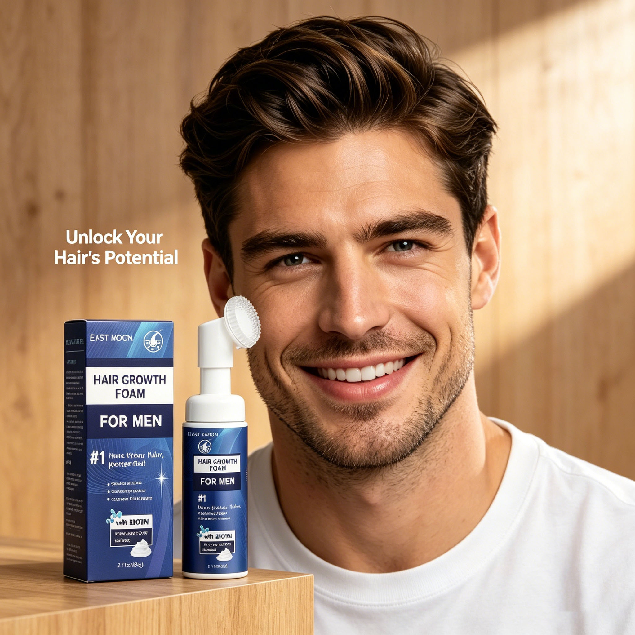 Hair Growth Foam Silicone Brus - Hair Care Nature recension och pris