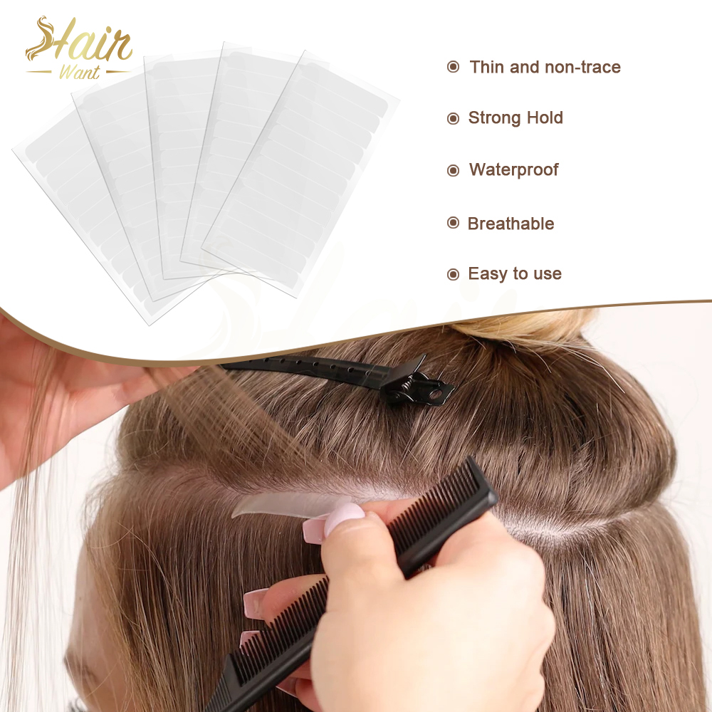 Hair Want 60Tabs Single-Sided  - Hair Extension Tape In recension och pris