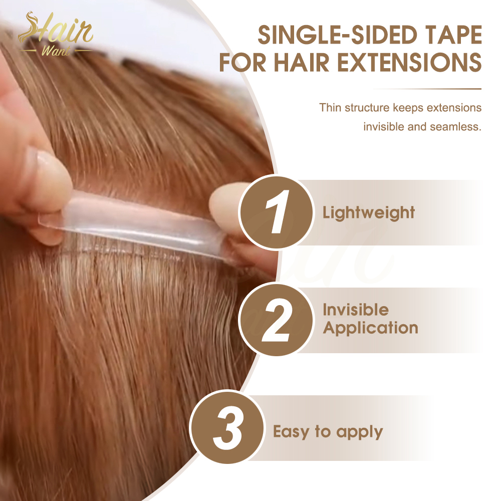 Hair Want 60Tabs Single-Sided  - Hair Extension Tape In recension och pris
