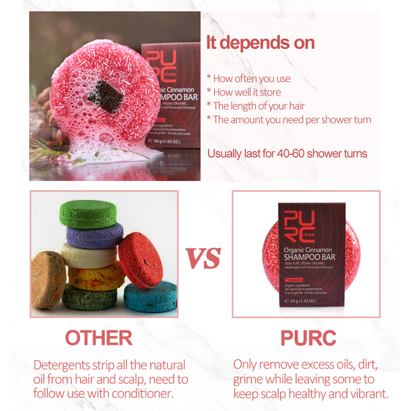 PURC Cinnamon Handmade Solid S - Hair Care For Hair Fall recension och pris