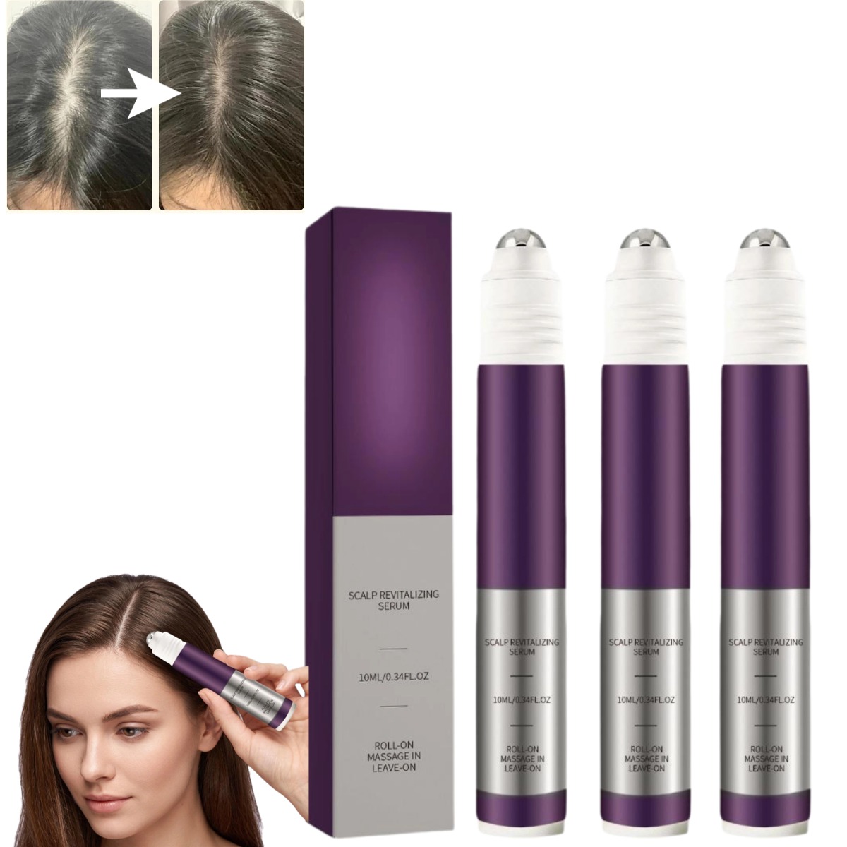 Roll‑On Scalp Revitalizing Ant - Hair Care For Hair Fall recension och pris