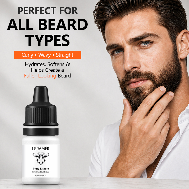 Men's Beard Growth Serum Nouri - Hair Care Nature recension och pris