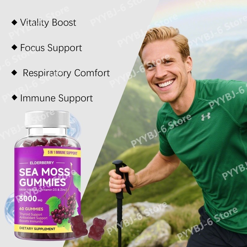 Elderberry Sea Moss Gummies wi - Hair Care Wella recension och pris