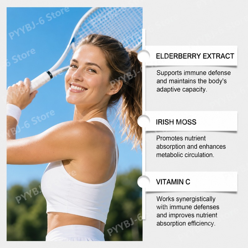 Elderberry Sea Moss Gummies wi - Hair Care Wella recension och pris