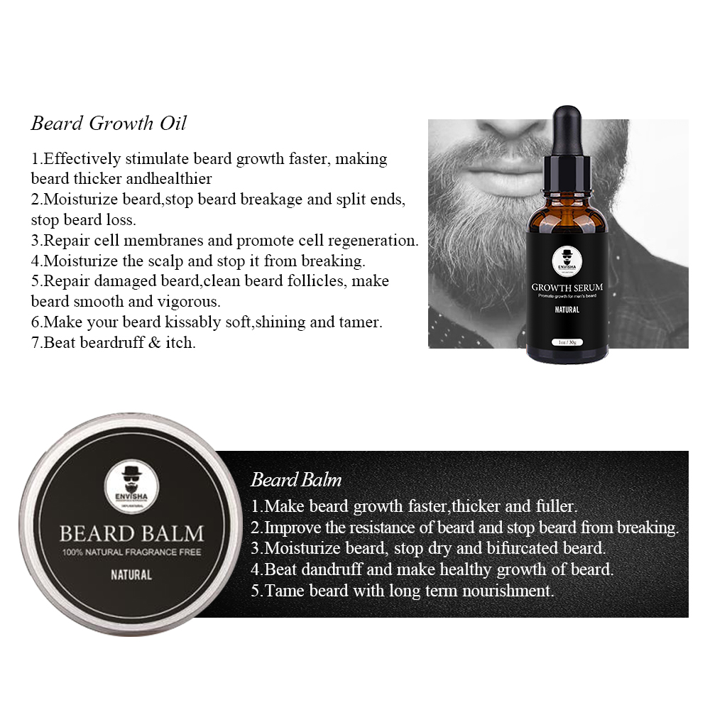 ENVISHA Beard Care Set Growth  - Hair Care Orange recension och pris