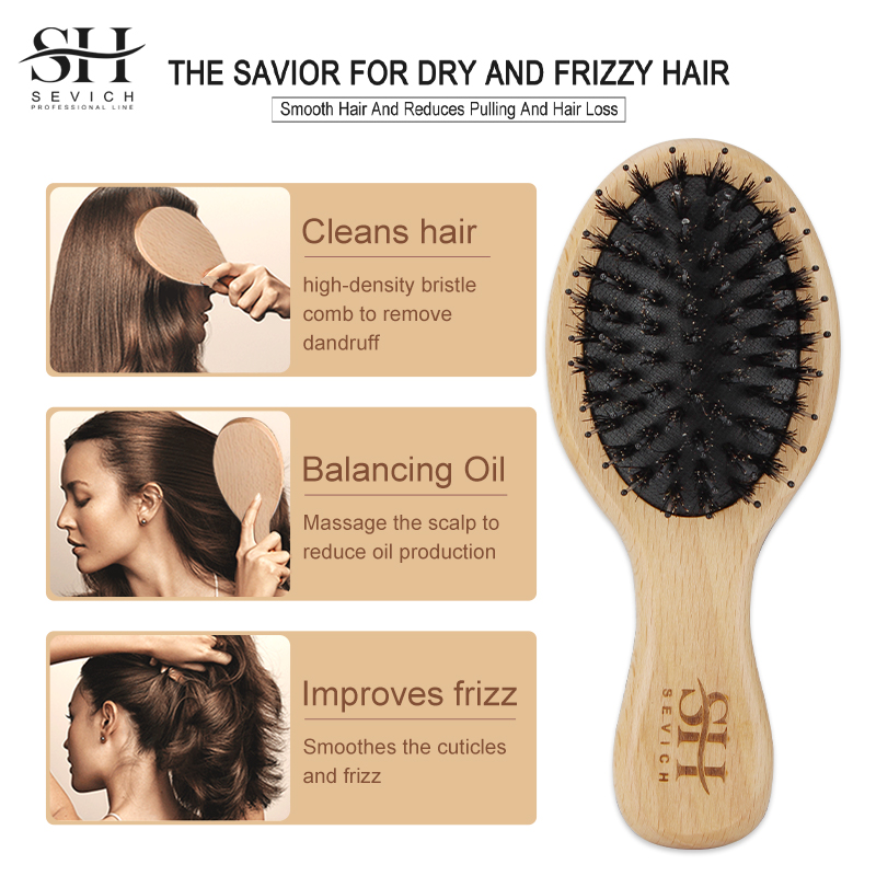 Natural Boar Bristle Hair Fluf - Hair Care Nature recension och pris