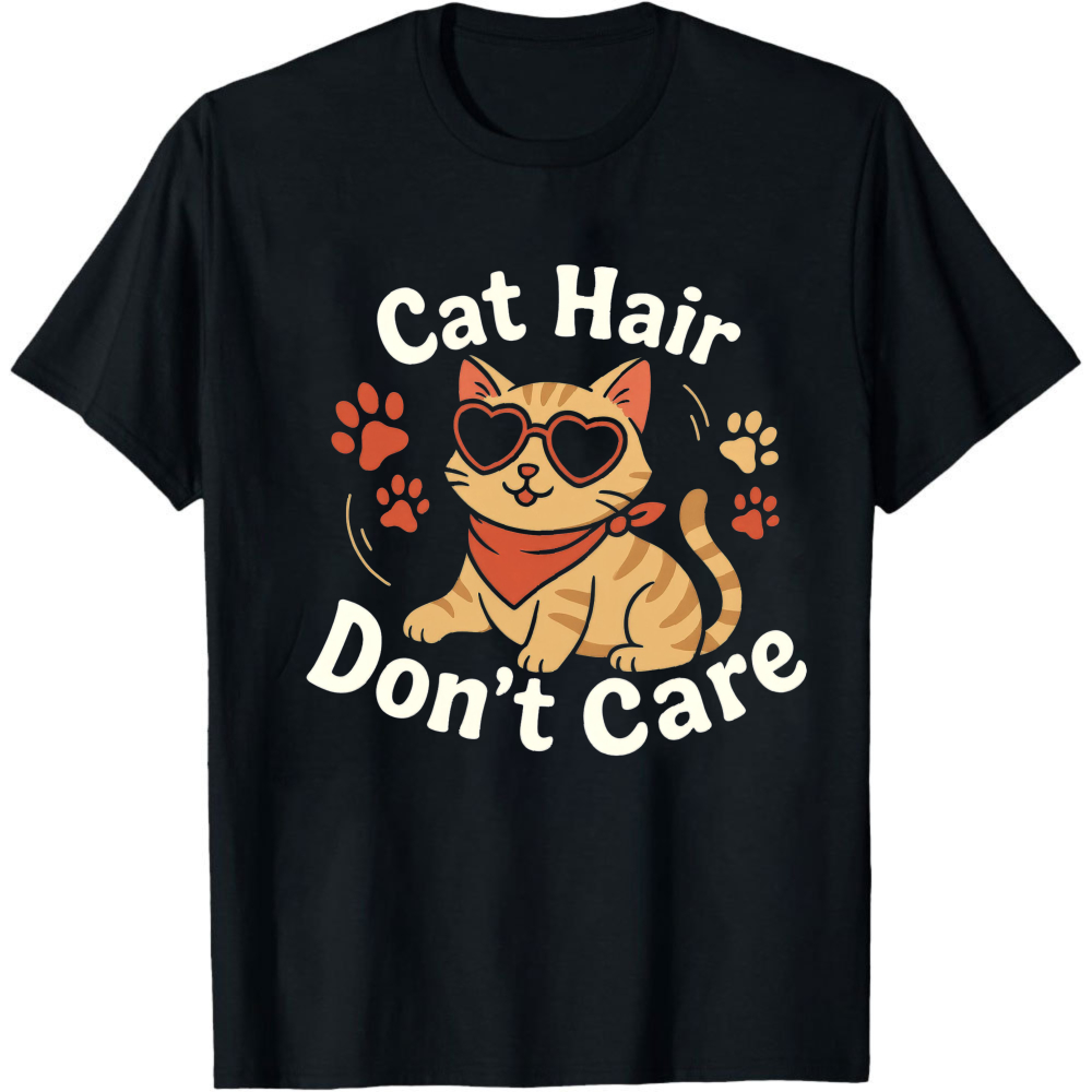 Cat Hair Don't Care Graphic T  - Hair Care Orange recension och pris