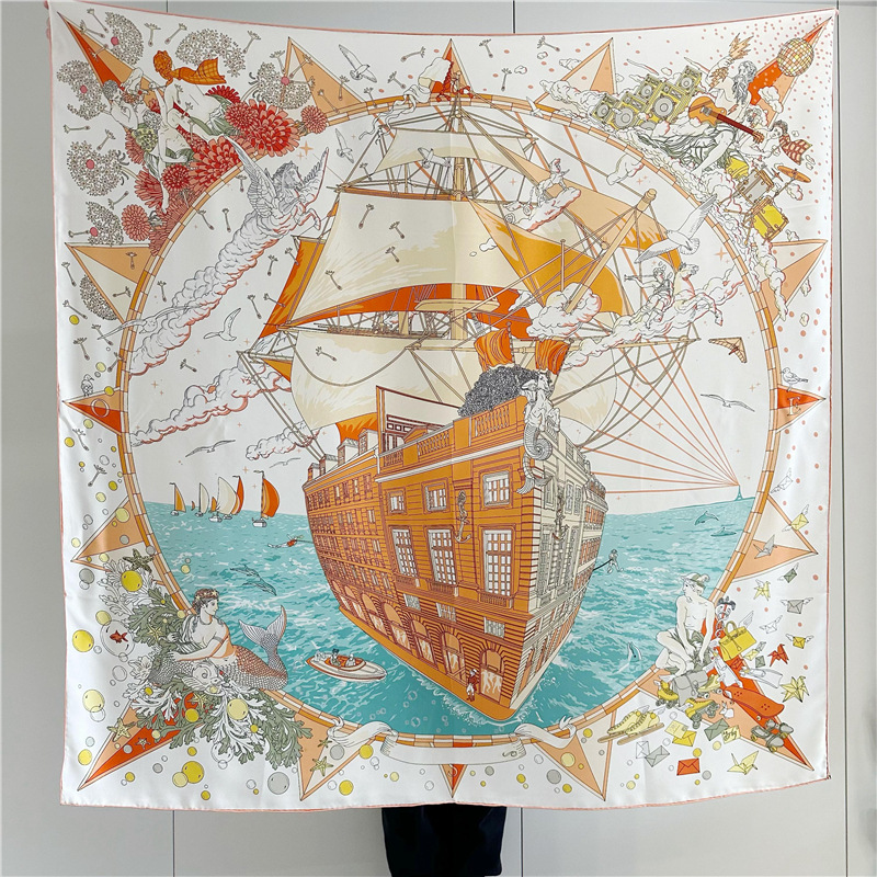 140cm Silk Scarf Mulberry Gian - Hair Care Luxury Brands recension och pris