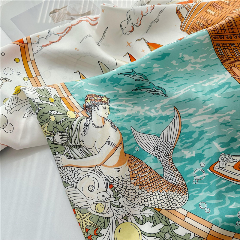 140cm Silk Scarf Mulberry Gian - Hair Care Luxury Brands recension och pris