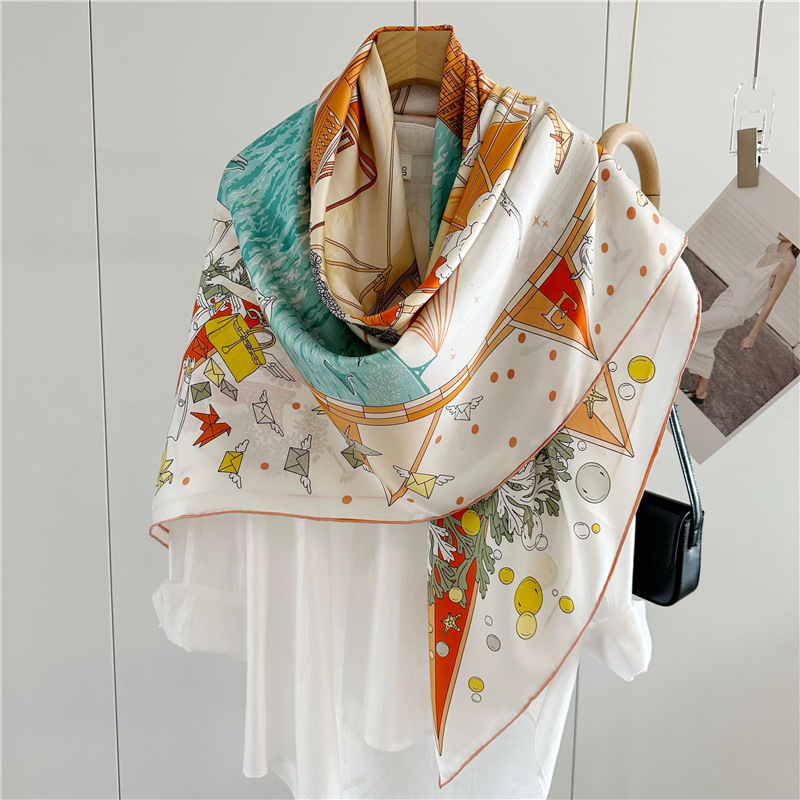 140cm Silk Scarf Mulberry Gian - Hair Care Luxury Brands recension och pris